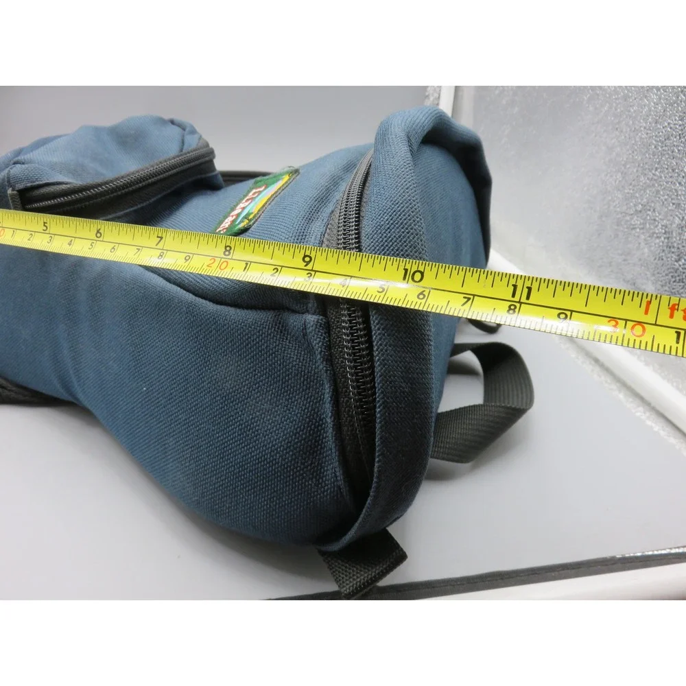 Vintage LL Bean Camera Bag Navy Blue Canvas Made in USA Holster Shoulder Bag